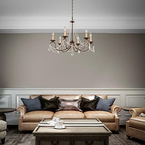 Livex Lighting 6516-71 6 Light Chandelier with Venetian Golden Bronze Finish
