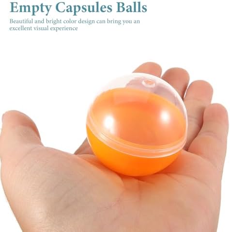 Ibasenice 50pcs Fillable Ball Bauble Sphere for Vending Machine