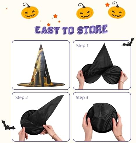 Witch Hat Halloween Costume Cosplay Wizard Elephant Headwear