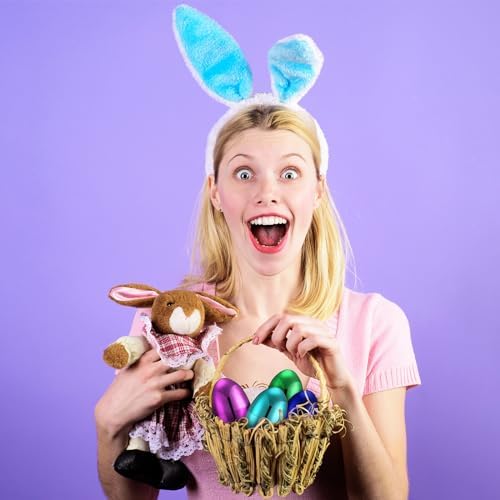 12 Set 6 Inch Jumbo Easter Eggs with Plush Animal Toys