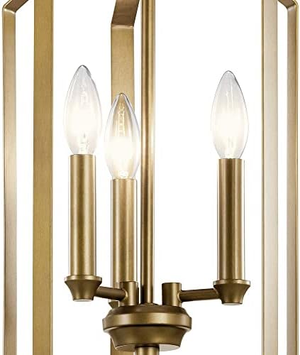 Bailey Street Home 3 Light Pendant - Natural Brass Finish