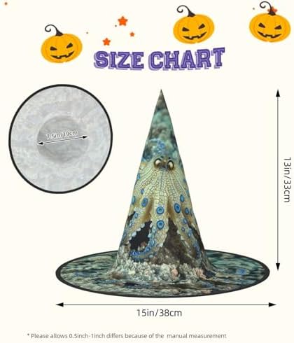 Blue Ringed Octopus Witch Hat Halloween Costume