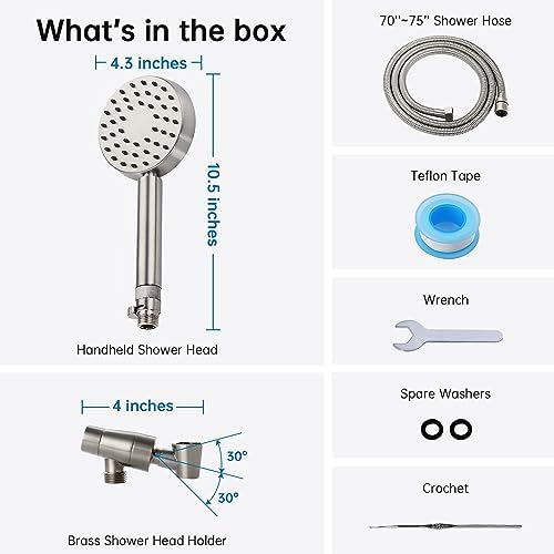 G Promise Handheld Shower Head with 10 Year Warranty