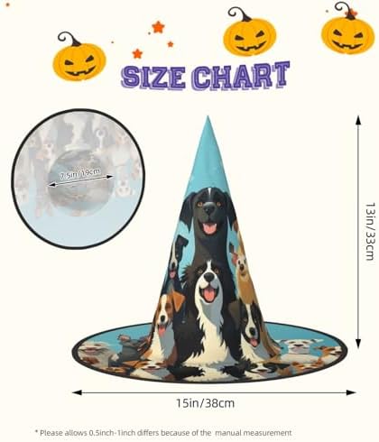 Witch Hats Halloween Costume for Dogs and Adults