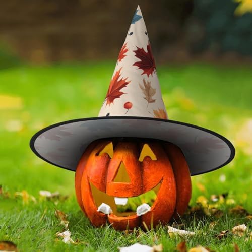 Fall Maple Leaf Witch Hat Halloween Costume