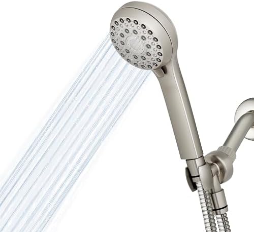 Waterpik High Pressure Massage Shower Head 6-Mode Brushed Nickel XAL-649ME