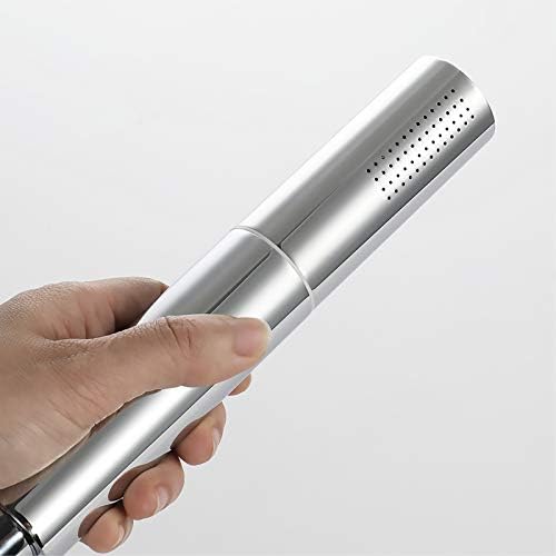 Handheld Shower Head Set with Hose and Holder 2 Functions Chrome Brass