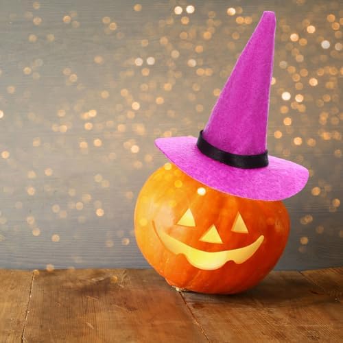 LOGOFUN 10pcs Halloween Mini Witch Hats