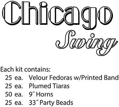 Beistle Chicago Swing New Year Party Assortment for 50