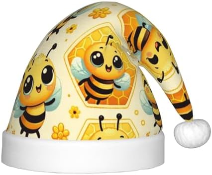 Augenstern Christmas Hat Cartoon Bee Honeycomb Santa Hat Unisex