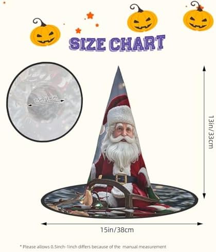 Witch Hats Halloween Cone Wizard Costume Hats for Adults