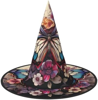 Butterfly Floral Witch Halloween Costume Hat