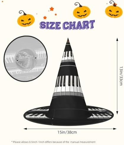 Witch Hats Halloween Cone Wizard Hat for Adults