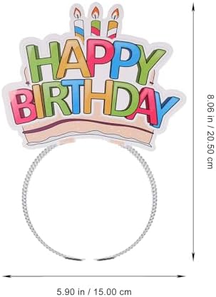 LOGOFUN 6pcs Birthday Party Headbands
