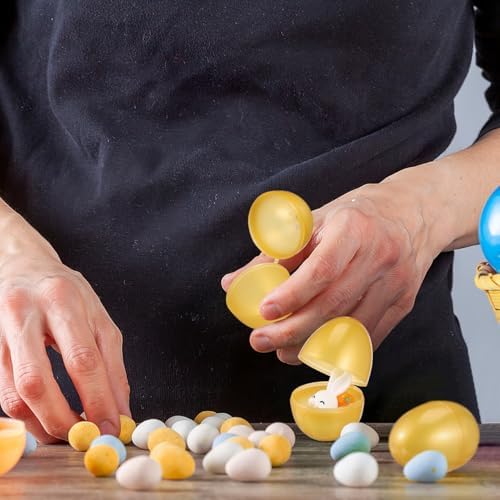 VICASKY Golden Easter Eggs 24pcs Fillable Party Favors