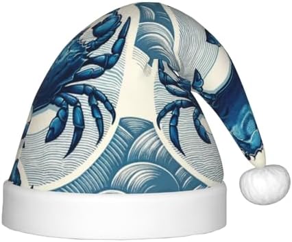 Augenstern Christmas Hat Blue Crabs Unisex Santa Hat