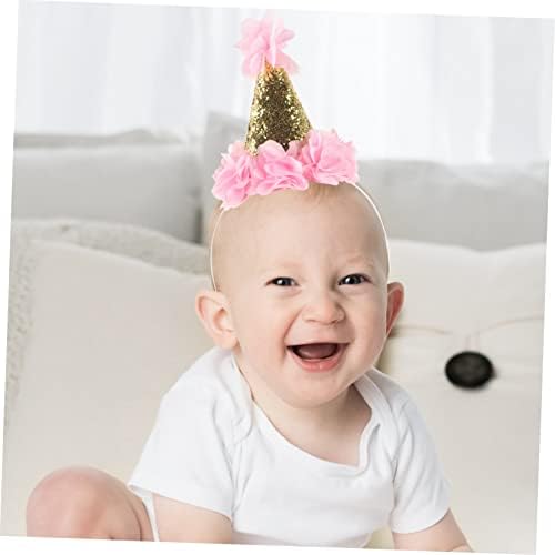 DOITOOL 2pcs Birthday Cone Hat Party Headwear