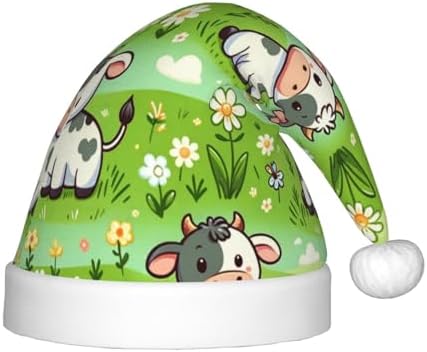 Augenstern Kawaii Cow Flower Christmas Hat for Kids