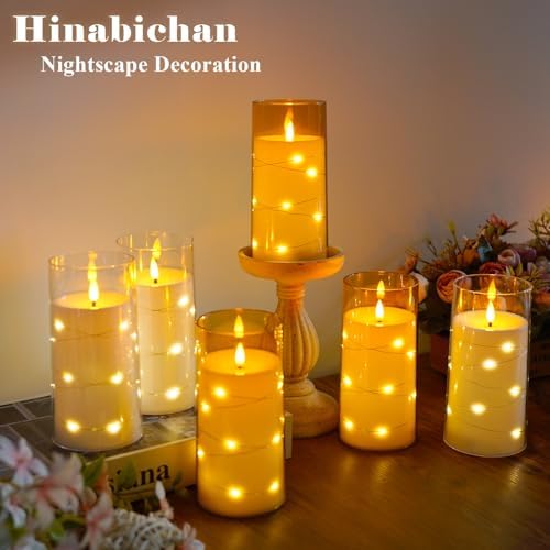 Hinabichan Flameless Candles with Remote Timer 6pcs