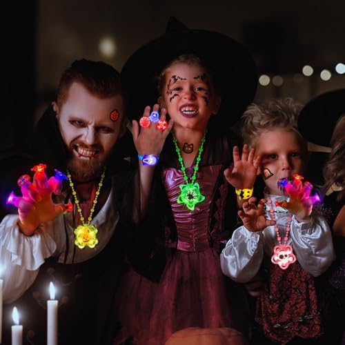 100PCS Halloween Glow Up Party Favors for Kids