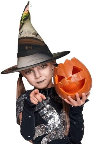 Witch Hats with LED Light Halloween Cone Costume Hat
