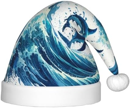 Augenstern Christmas Hat with Marine Sharks and Ocean Waves