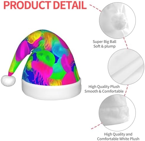 Augenstern Rainbow Jellyfish Christmas Hat Unisex Santa Hat