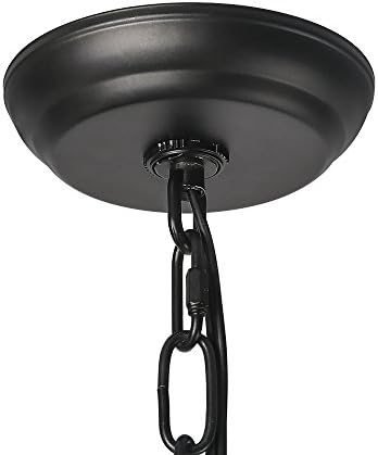 LALUZ Black 2-Tier 9-Candle Chandelier