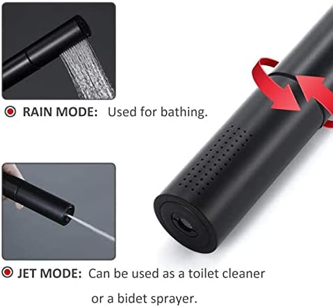 Chrome Handheld Shower Head with 2 Settings and High Pressure