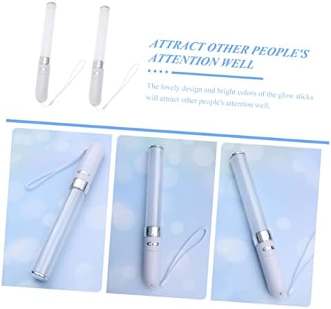 Vaguelly 2pcs Reusable LED Light Sticks for Parties and Concerts