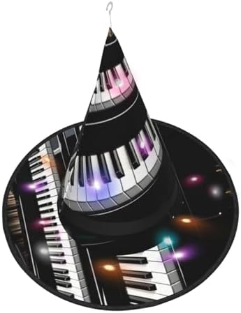 Witch Hats With LED Light Halloween Cone Wizard Hat