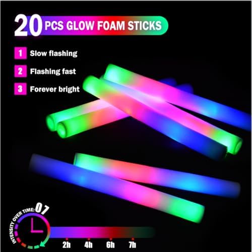 280 PCS Glow in the Dark Party Supplies