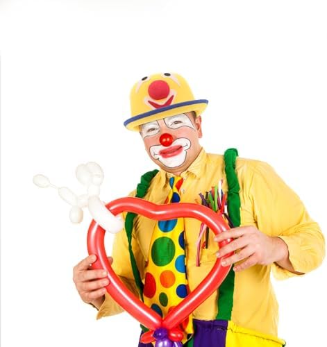 LOGOFUN Plush Clown Hat for Halloween Party Costume