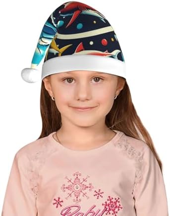 Augenstern Colorful Sharks Christmas Hat Unisex Santa Hat