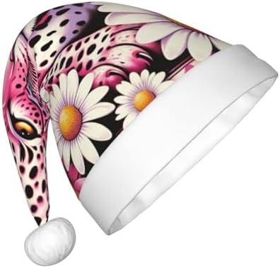 Augenstern Christmas Hat Leopard Daisies Santa Hat
