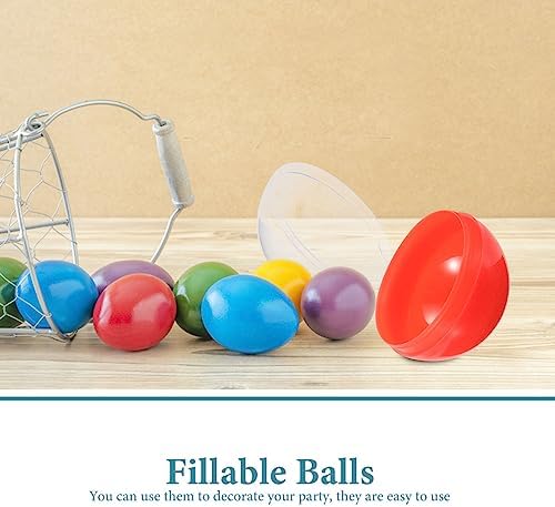50pcs Gumball Machine Fillable Plastic Balls for Party Favors