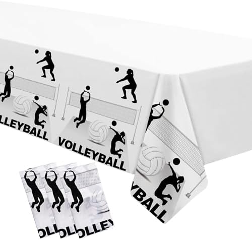 Volleyball Party Tablecloth 3 Pack