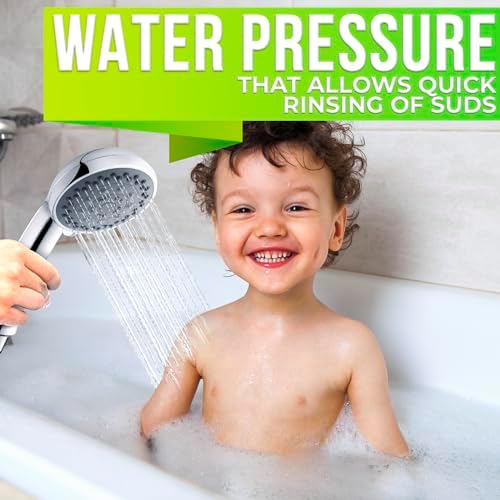 5-Mode Handheld Shower Head with 49 Ft Hose
