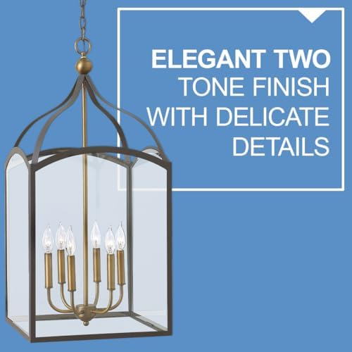 Hinkley Clarendon 6 Light Open Frame Bronze Lantern