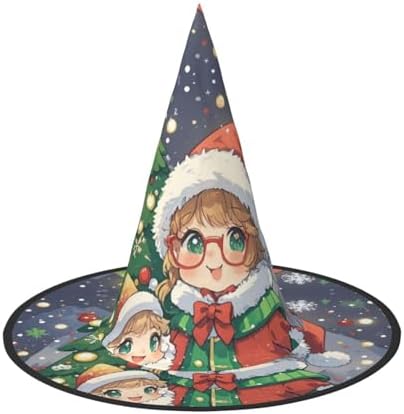 Witch Hats Halloween Costume Cone Wizard Hat for Kids and Adults