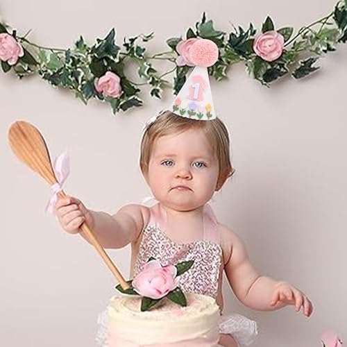Some Bunny Is One 1st Birthday Hat for Girls