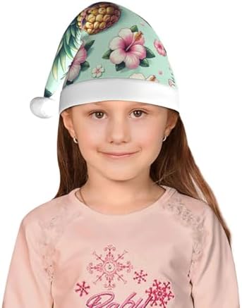 Augenstern Christmas Hat Pineapple With Glasses Floral Unisex Santa Hat
