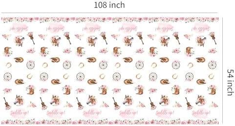 Western Party Tablecloth - 3 Pack 54x108 Inches Cowgirl Decorations