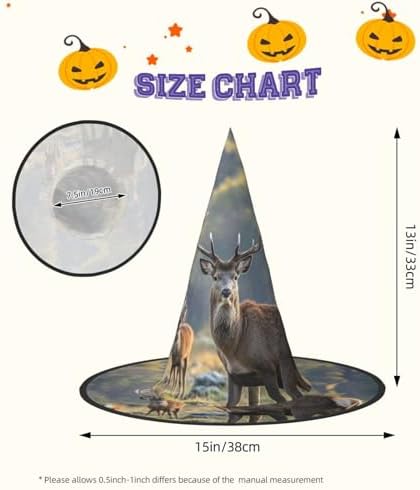 Witch Hats Halloween Costume Cone Wizard Hat for Adults and Kids 1