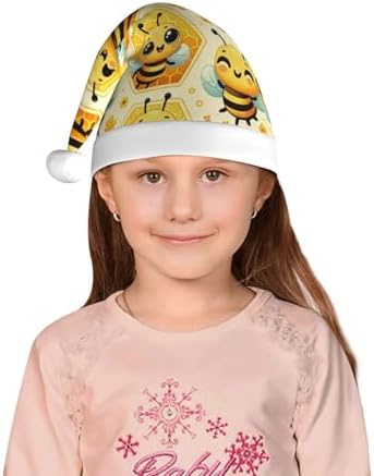 Augenstern Christmas Hat Cartoon Bee Honeycomb Santa Hat Unisex