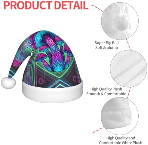 Augenstern Cyberpunk Neon Mushroom Christmas Hat For Kids