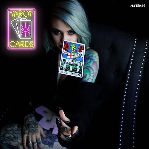 Artlast Tarot Cards Neon Sign with Pink LED Light
