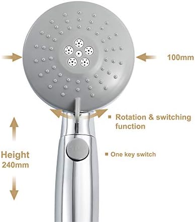 X ABS Handheld Shower Head with 3 Spray Modes