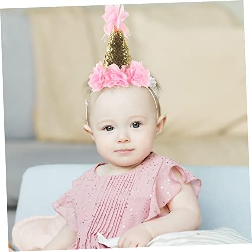 DOITOOL 2pcs Birthday Cone Hat Party Headwear