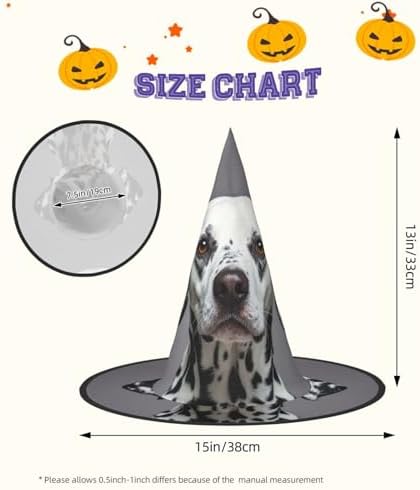 Witch Hats Halloween Cone Wizard Hat Dalmatian Costume